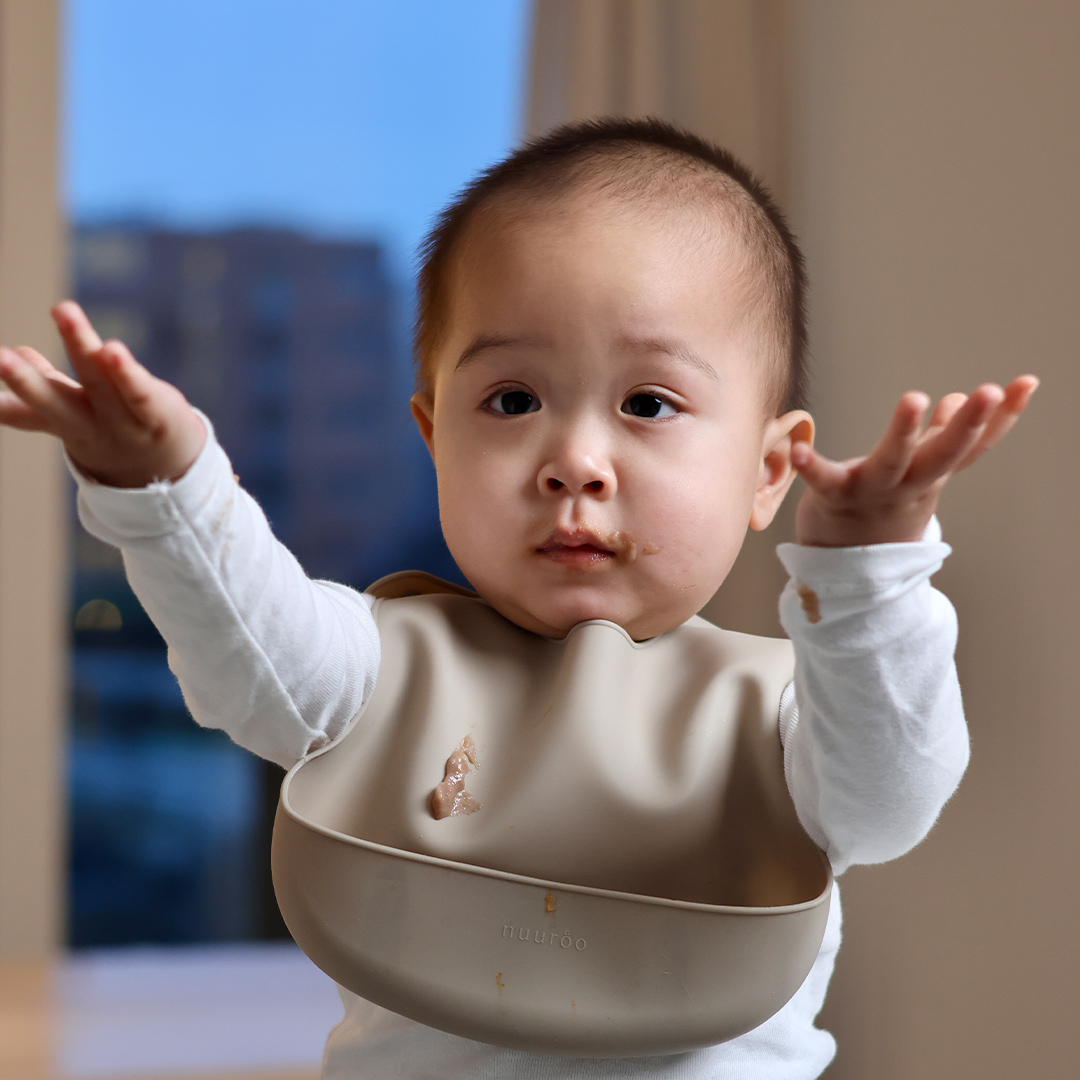 Baby waving hands