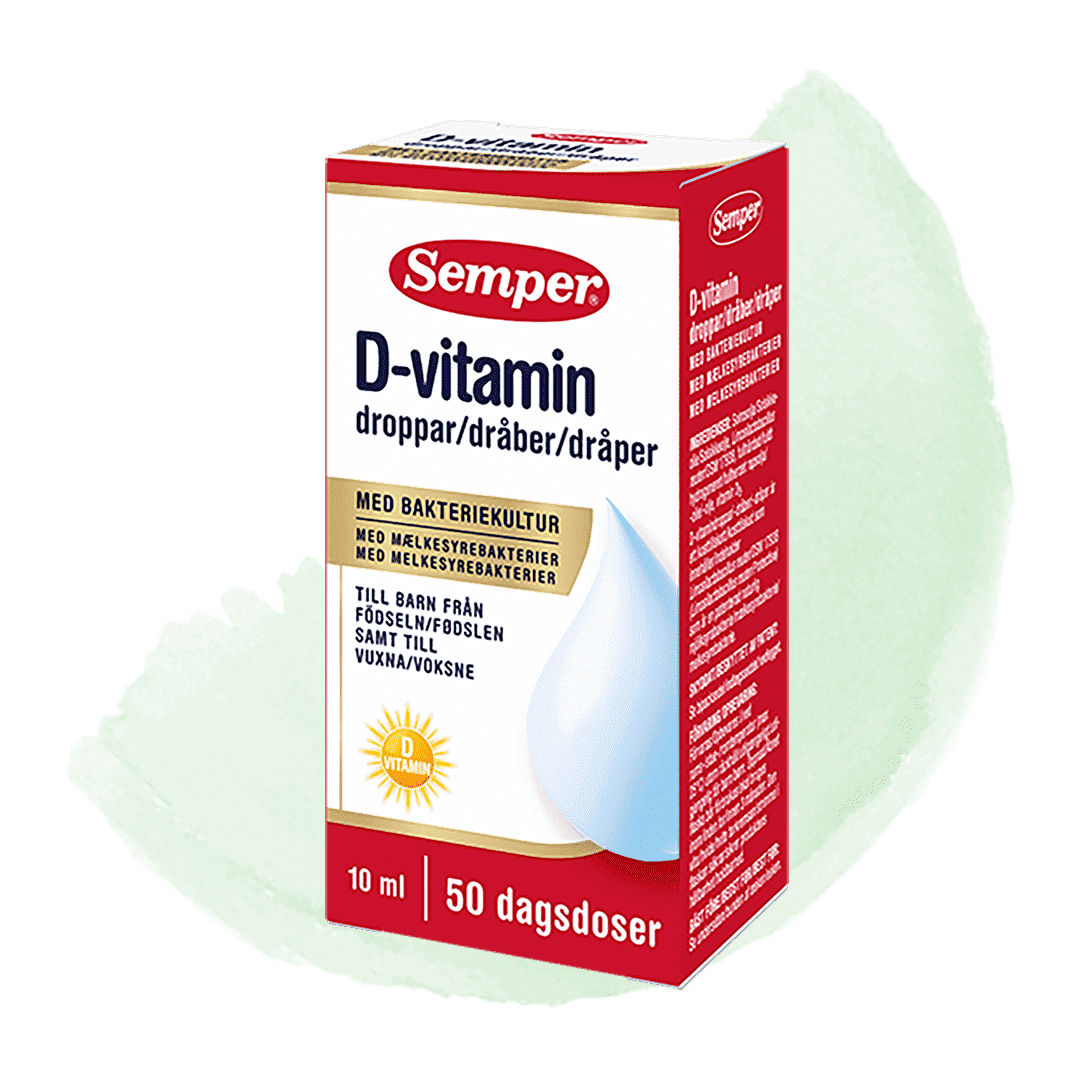 Semper D-vitamin dråber med mælkesyrebakterier