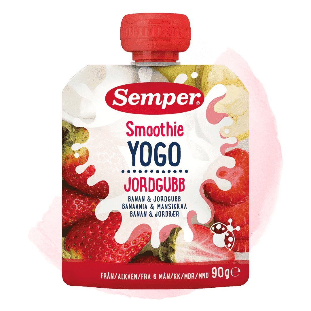 Smoothie yogo jordbær & banan