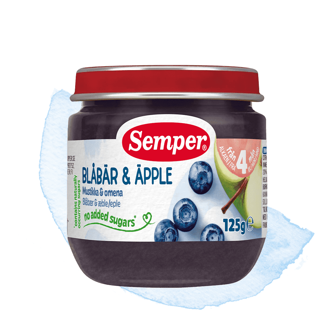 Blåbær & æble