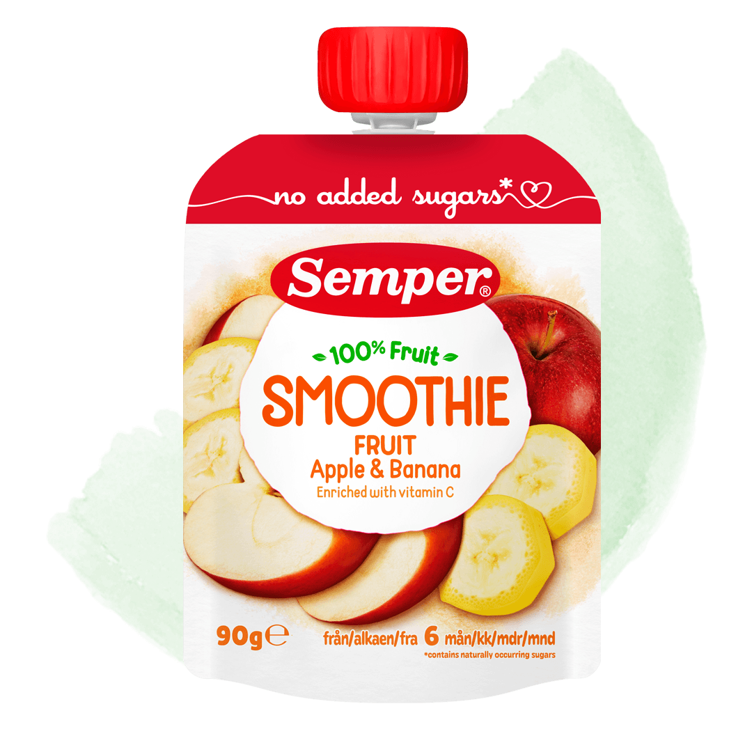 Smoothie frugt med æble & banan
